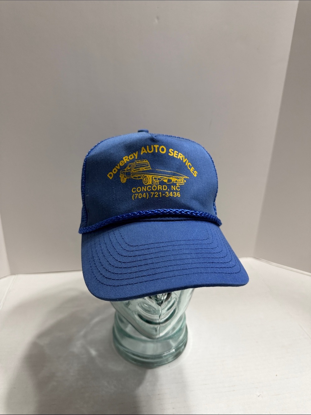 Blue Trucker Cap with DaveRay Auto Services Logo